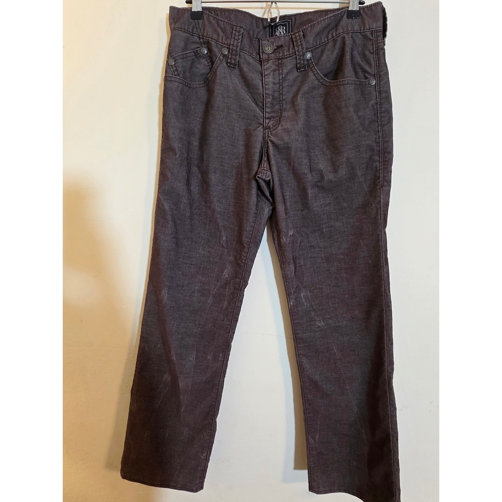 Rock & Republic Neil‎ Mens Brown Corduroy Straight Leg Pants 32x30 R510280